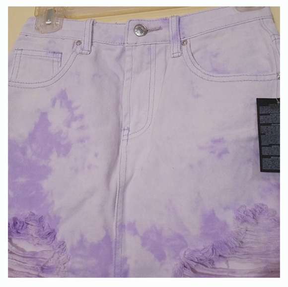 2/$25 NWT Forever 21 Los Angeles Denim Mini Skirt Size24 - Picture 5 of 8